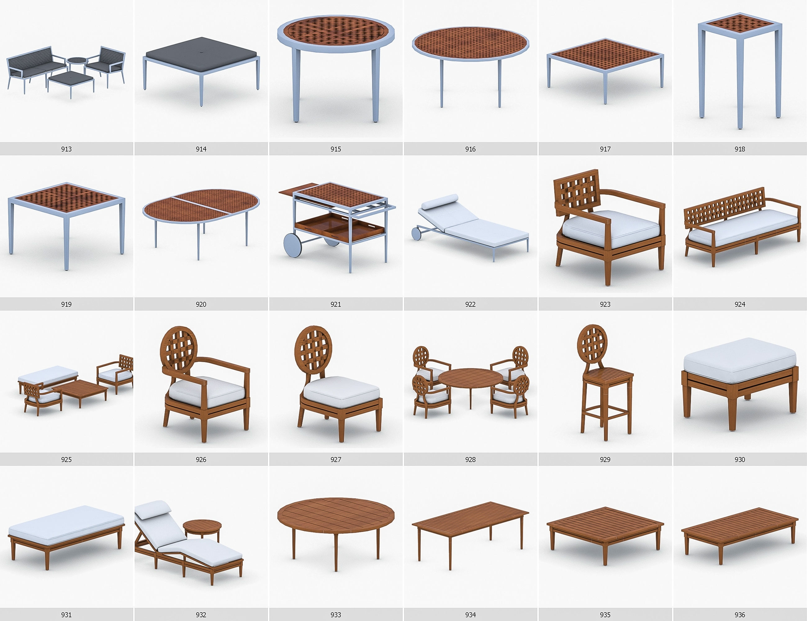 Interior Furniture Collection - 1668 MEGAPACK Low-poly 3D model_78
