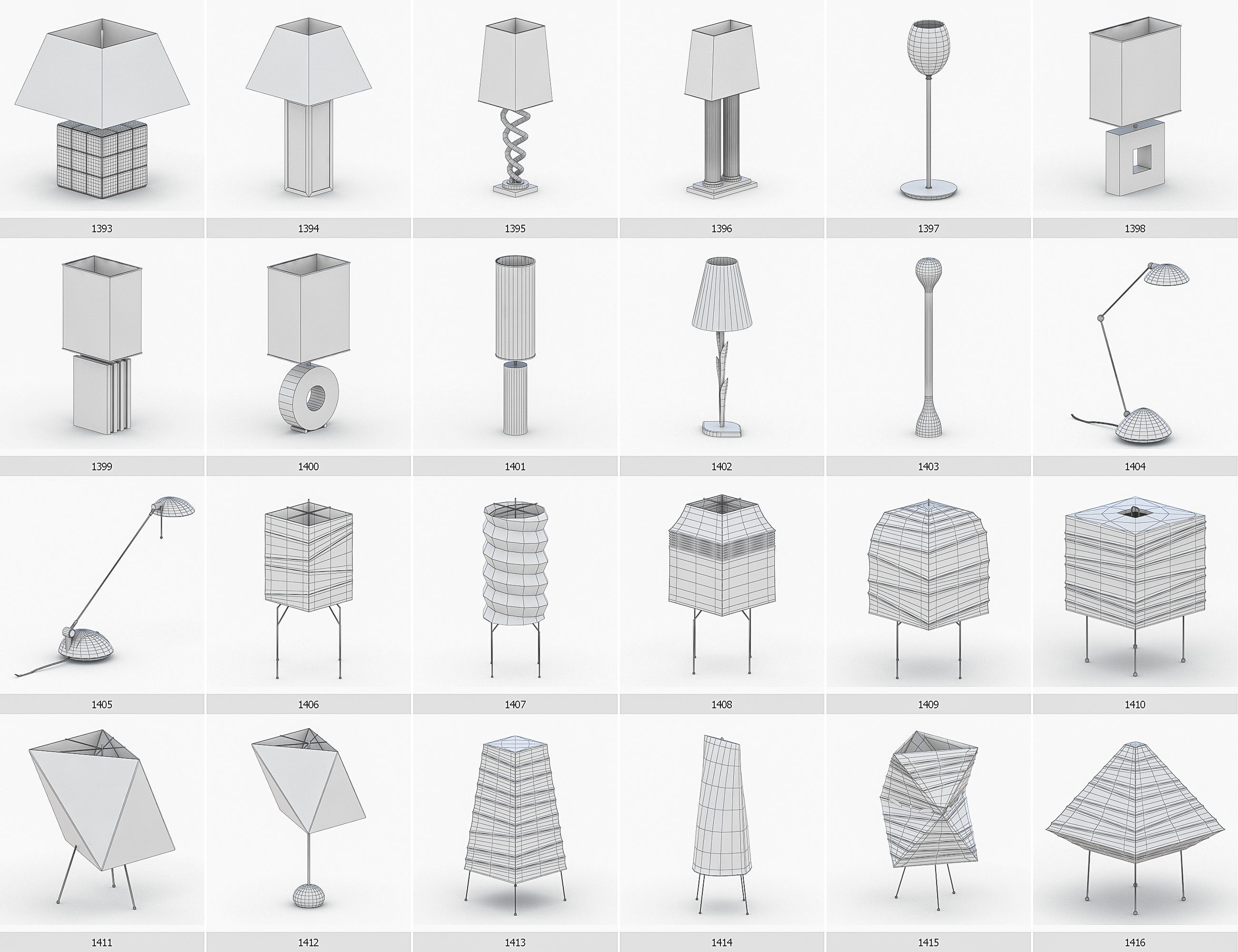 Interior Furniture Collection - 1668 MEGAPACK Low-poly 3D model_119