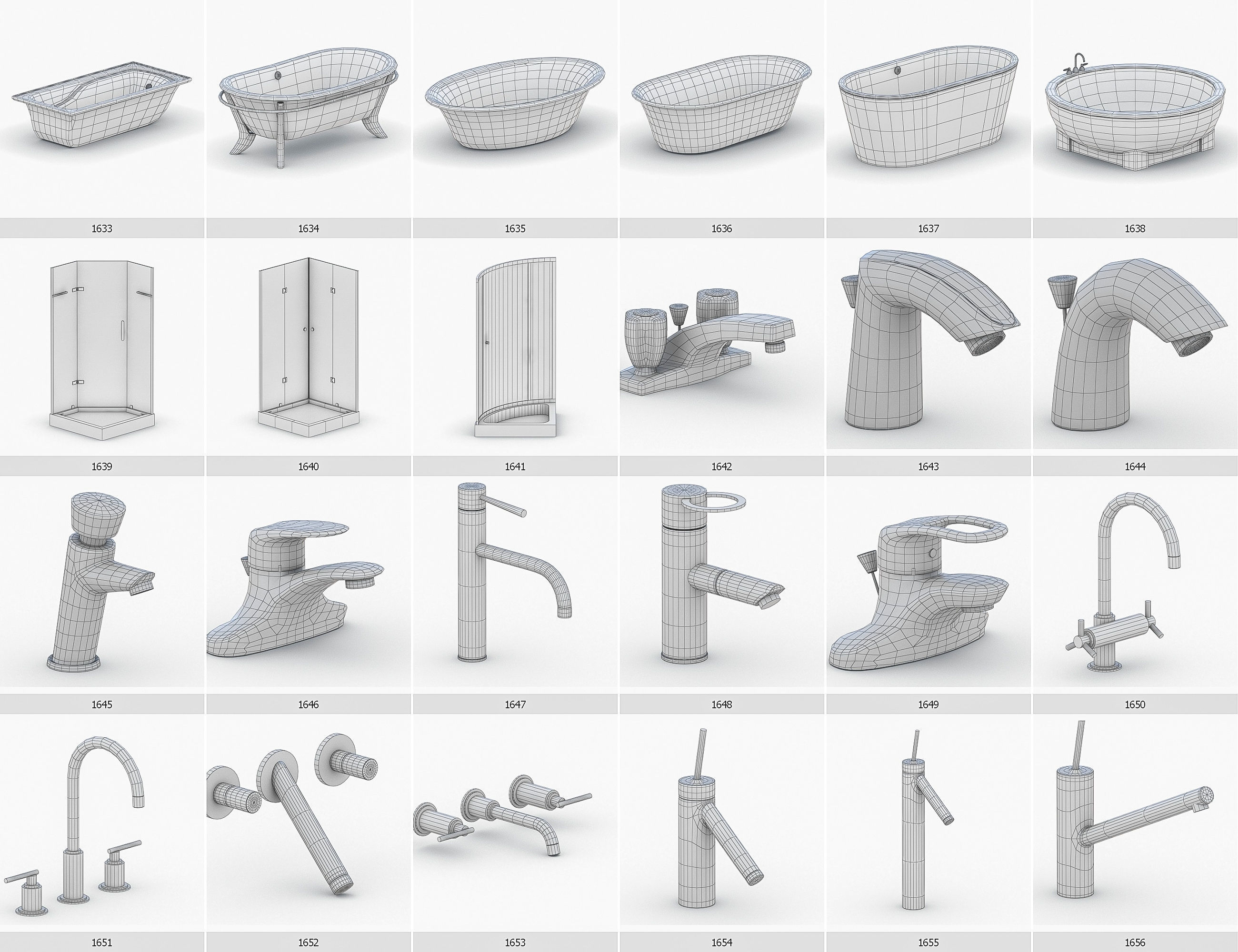 Interior Furniture Collection - 1668 MEGAPACK Low-poly 3D model_139