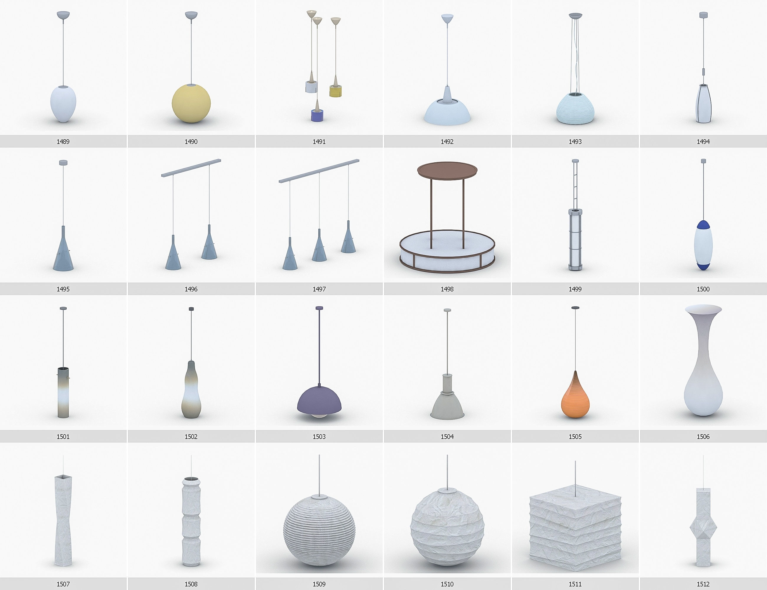 Interior Furniture Collection - 1668 MEGAPACK Low-poly 3D model_126