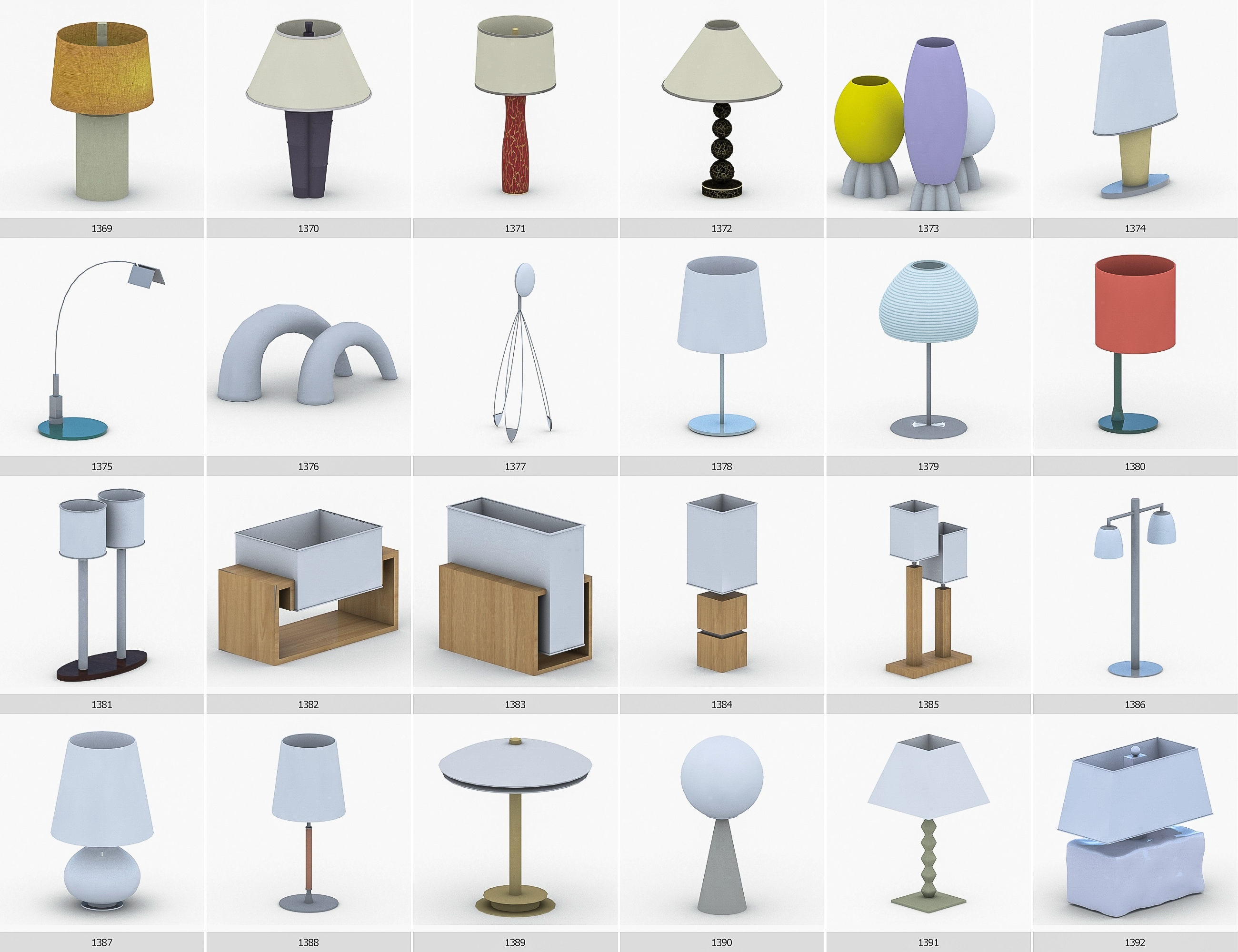 Interior Furniture Collection - 1668 MEGAPACK Low-poly 3D model_116