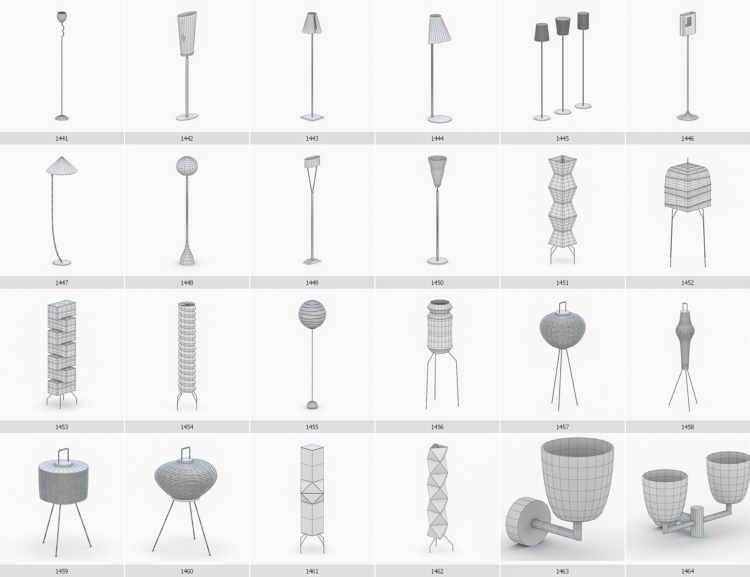 Interior Furniture Collection - 1668 MEGAPACK Low-poly 3D model_123