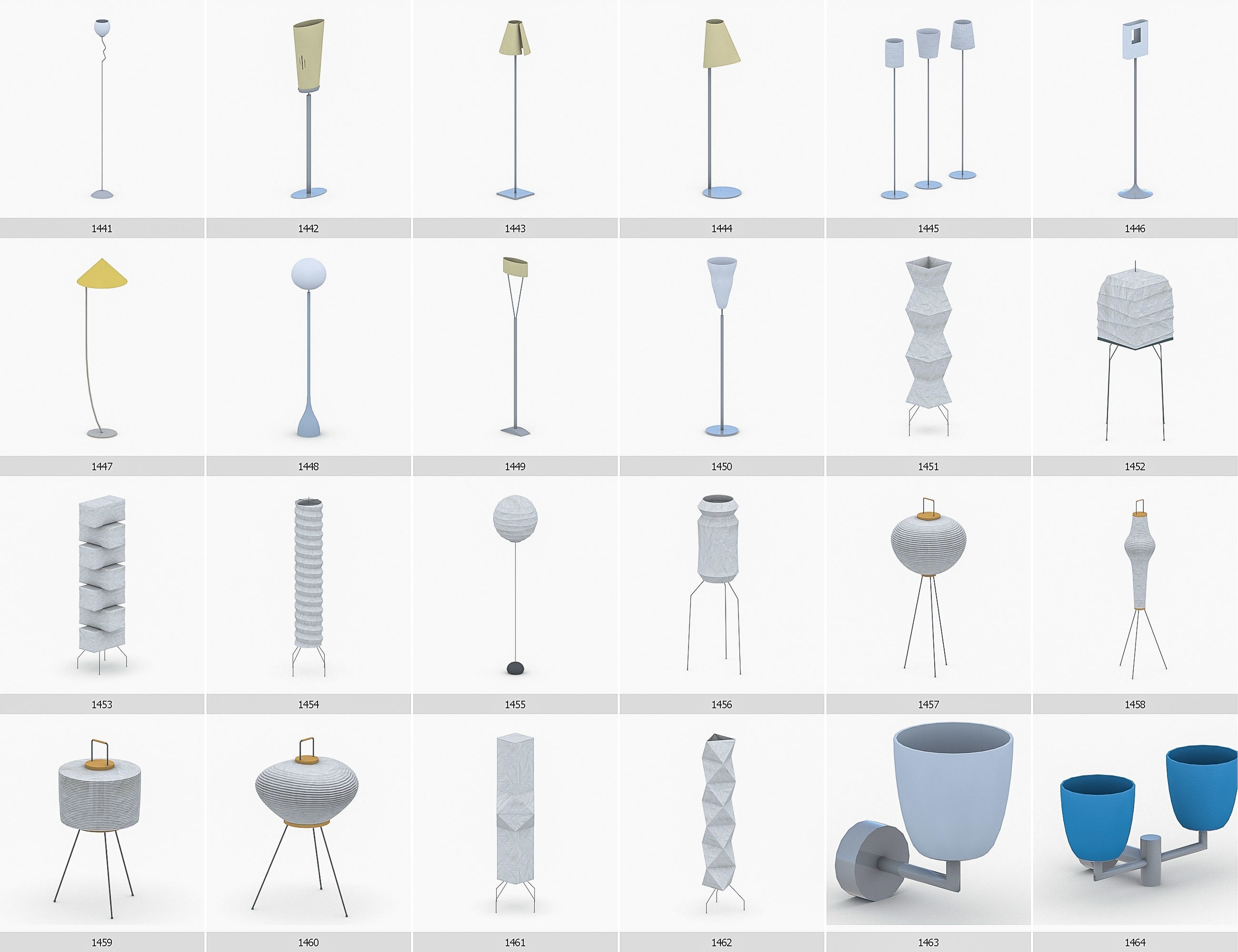 Interior Furniture Collection - 1668 MEGAPACK Low-poly 3D model_122