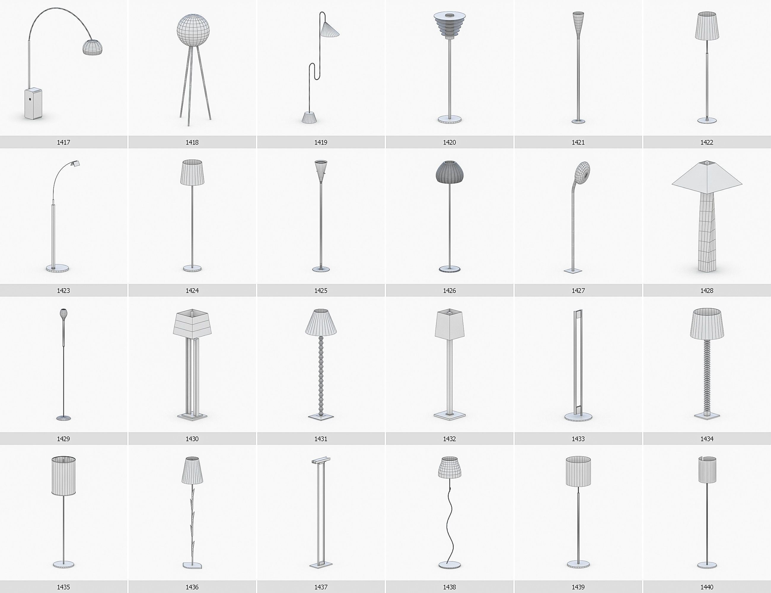 Interior Furniture Collection - 1668 MEGAPACK Low-poly 3D model_121