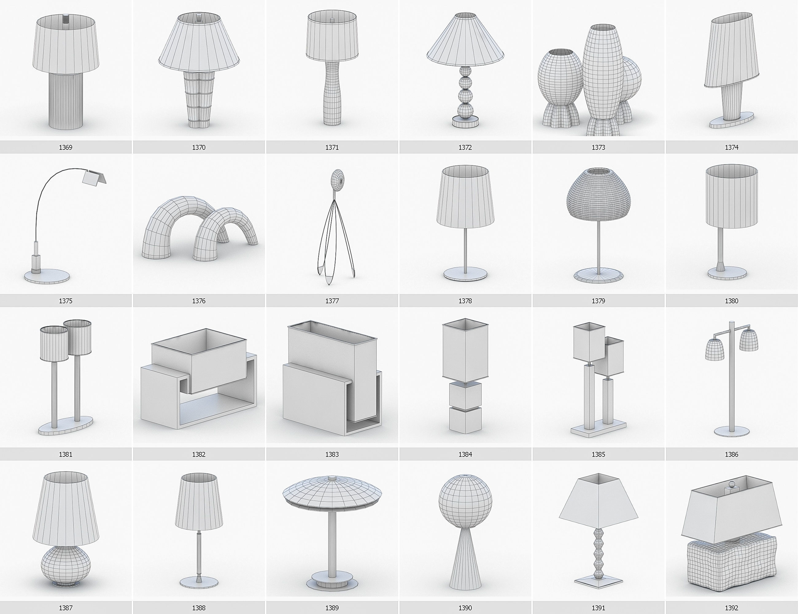 Interior Furniture Collection - 1668 MEGAPACK Low-poly 3D model_117