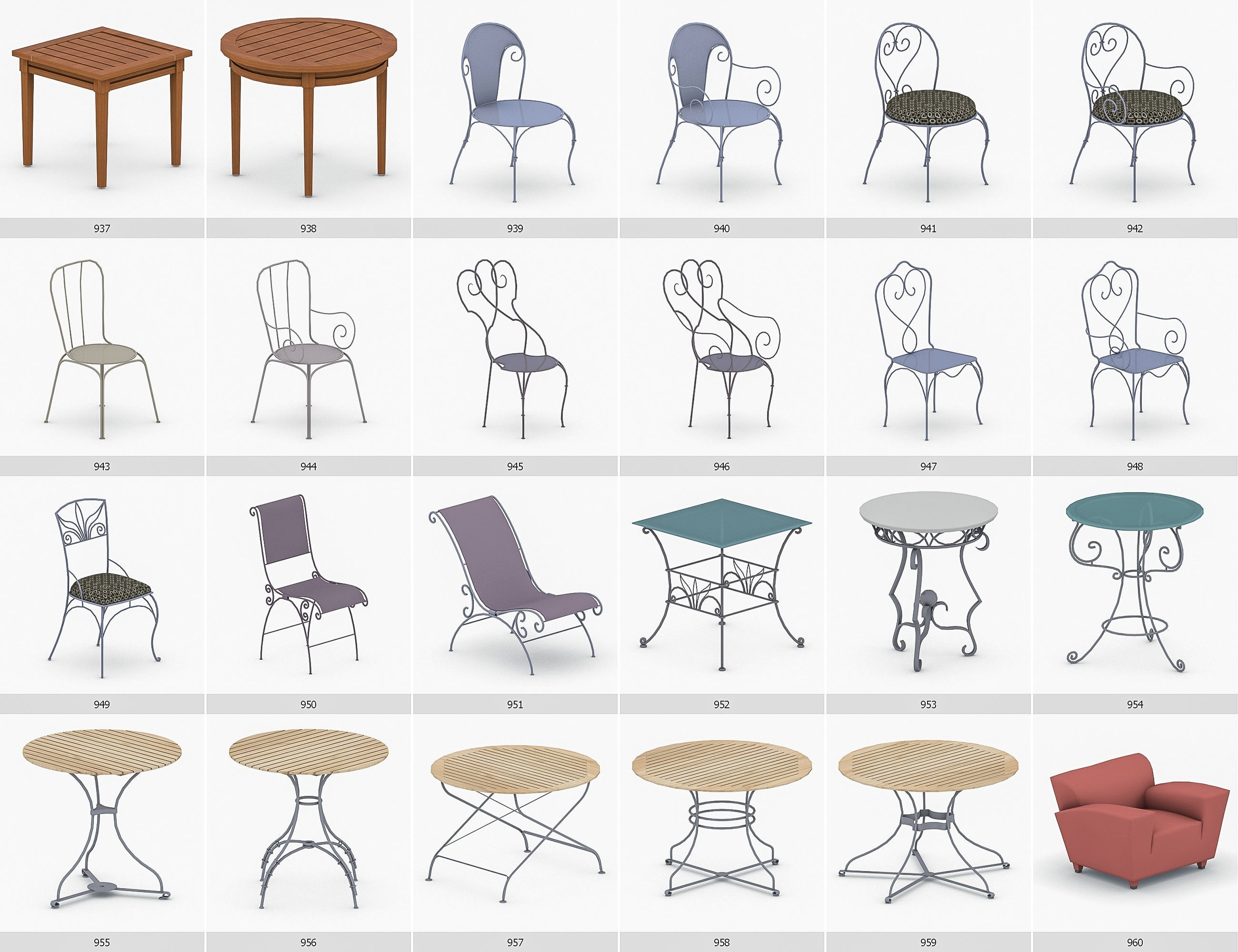 Interior Furniture Collection - 1668 MEGAPACK Low-poly 3D model_80