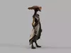 Mushroom Head Forest Wanderer in Layered Robes S00678 3D model | CGTrader