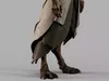 Mushroom Head Forest Wanderer in Layered Robes S00678 3D model | CGTrader