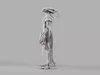 Dark Fantasy Shaman with Skull Mask and Tattered Cloak S00676 3D model ...