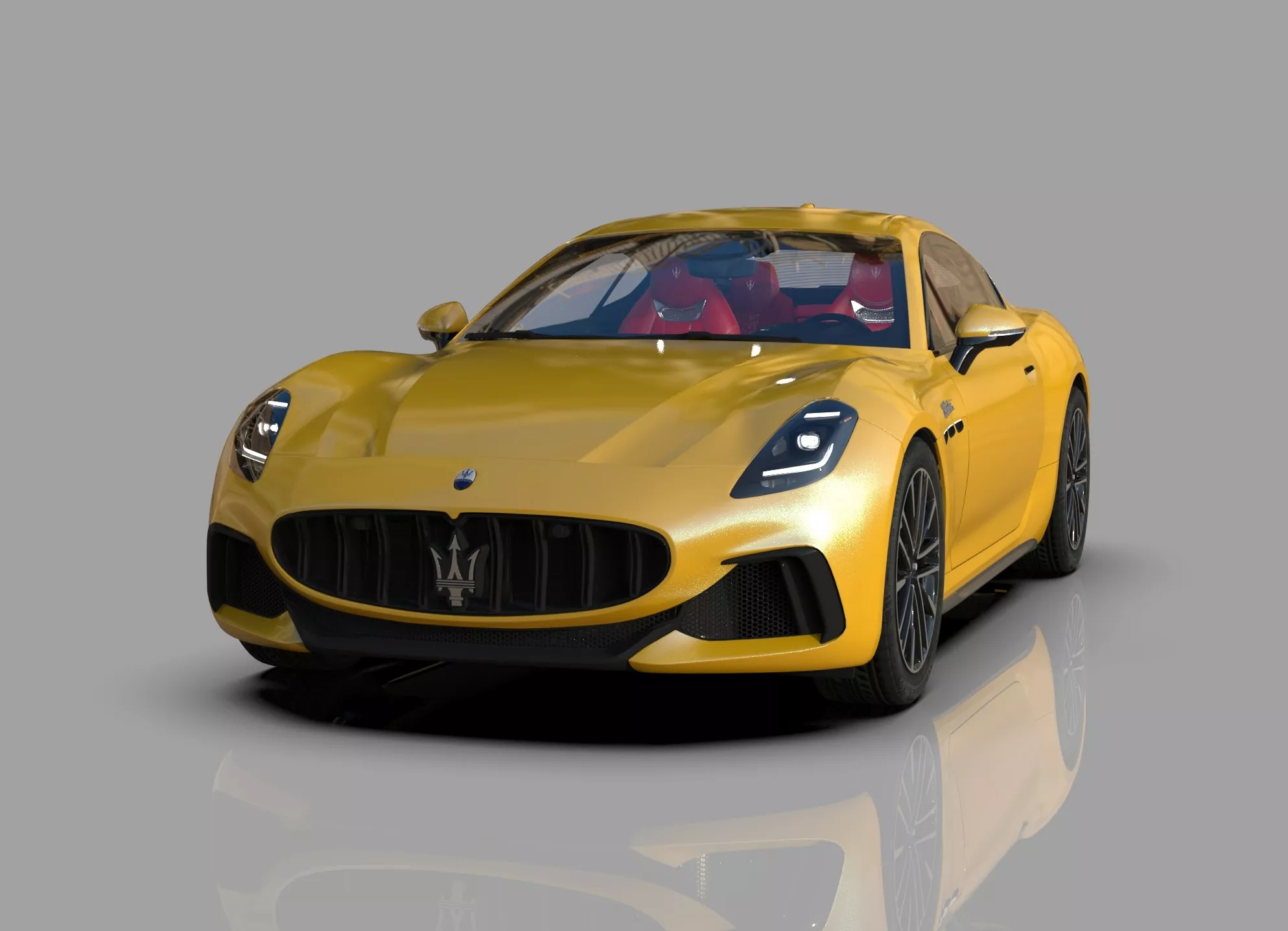 Maserati GranTurismo Trofeo HQinterior 3D model
