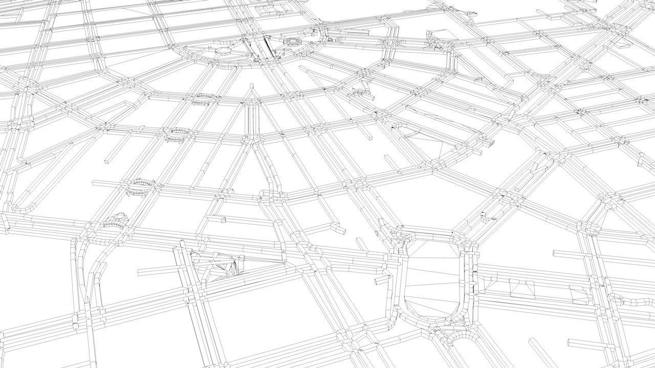 Detroit Road Network and Streets 3D model_7
