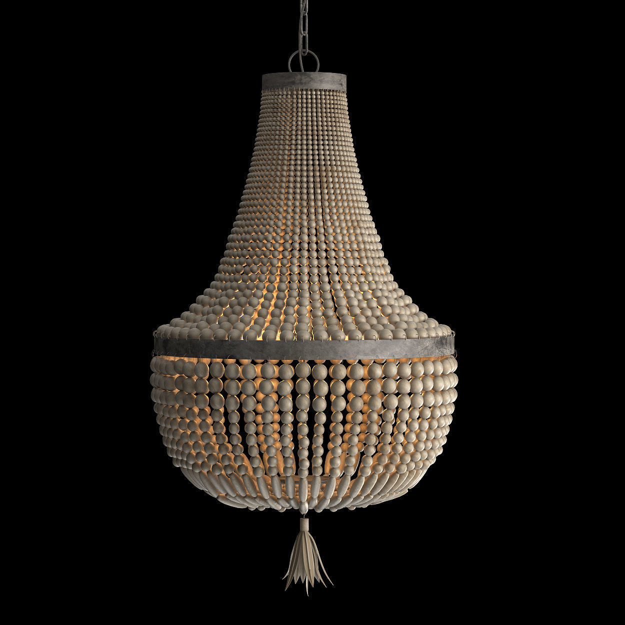 ROUND CHANDLE 104986 WOOD 3D model_2