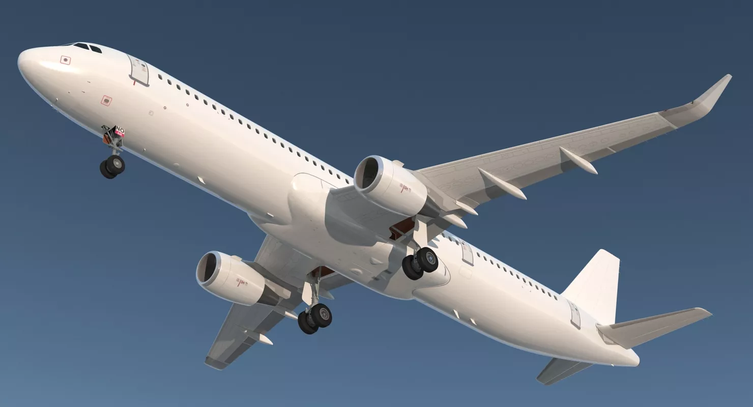 Space Jet Model Free Airbus A321neo Simple Interior Generic 3D model | CGTrader
