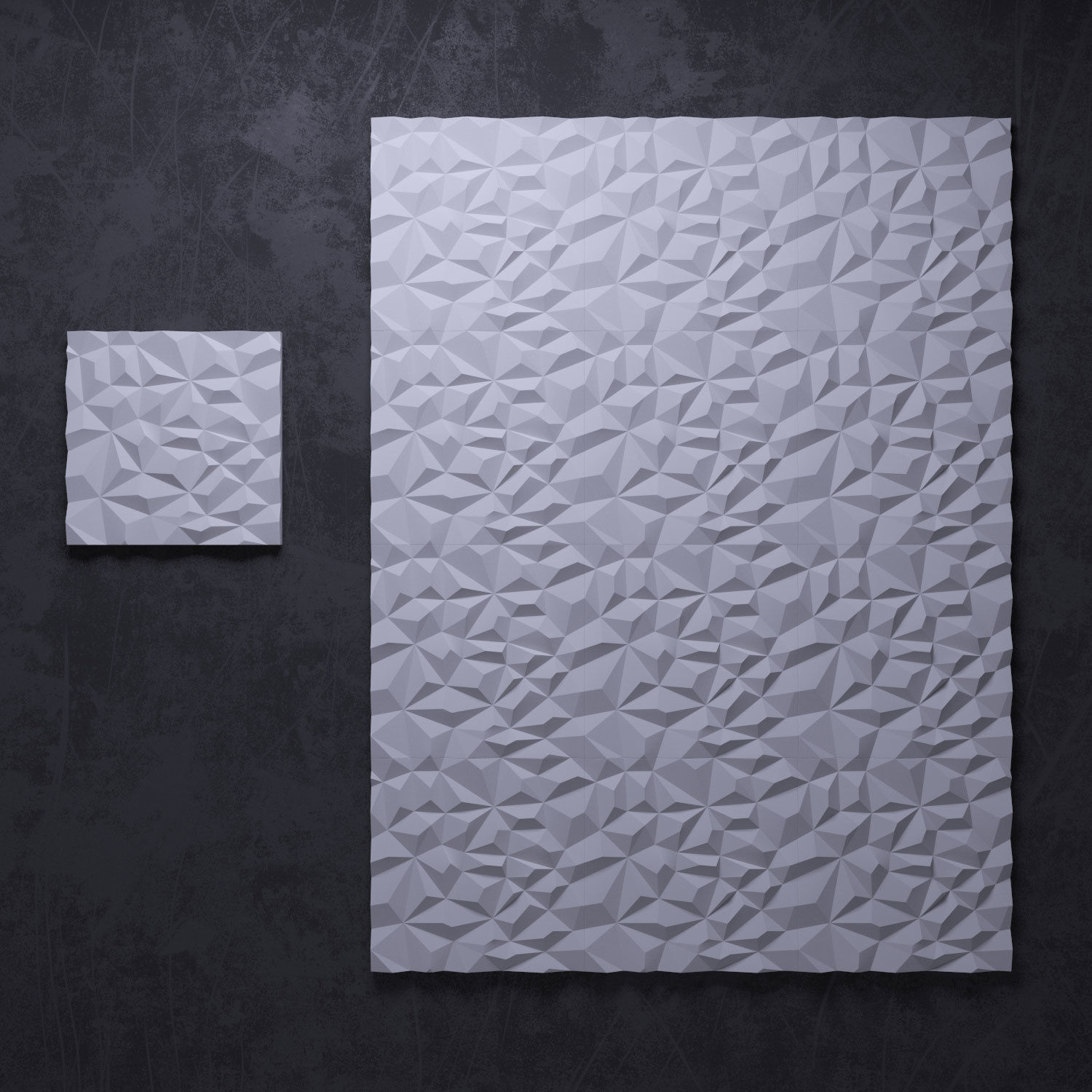 3D panels Wall Art 2 3D model_3