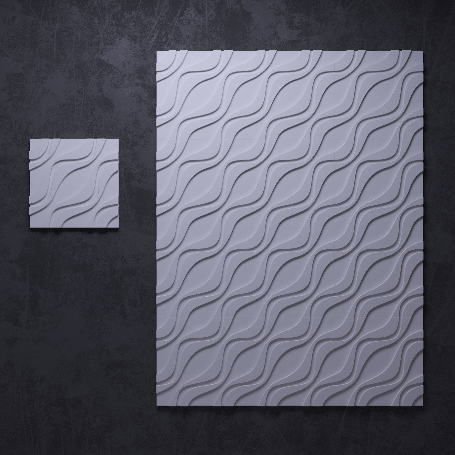 3D panels Wall Art 2 3D model_1