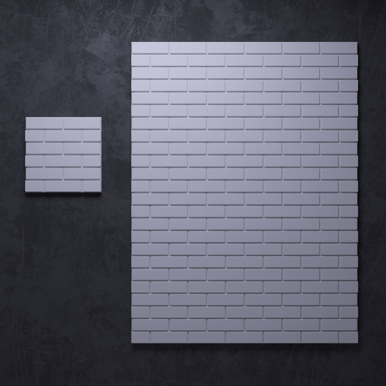 3D panels Wall Art 2 3D model_5