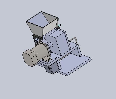 soybean milk machine by hand 3D model_2
