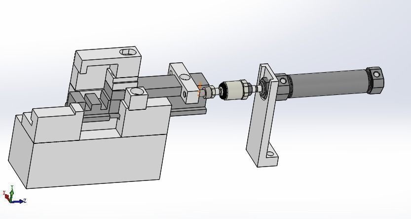 A vibrating disc feeding mechanism 3D model_1