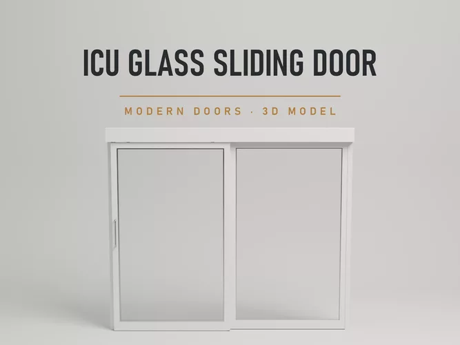 Animated Hospital ICU Glass Sliding Door