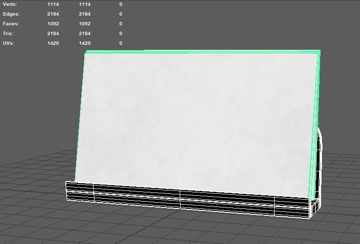Desktop Business card holder with business cards 3D model_10