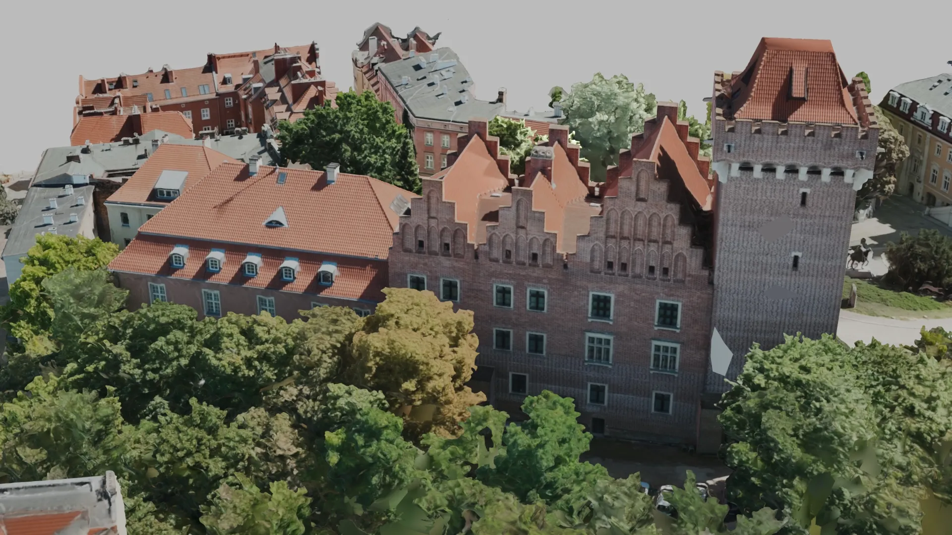 Royal Castle in Poznan Photogrammetry Digital Twin Environment 3D model
