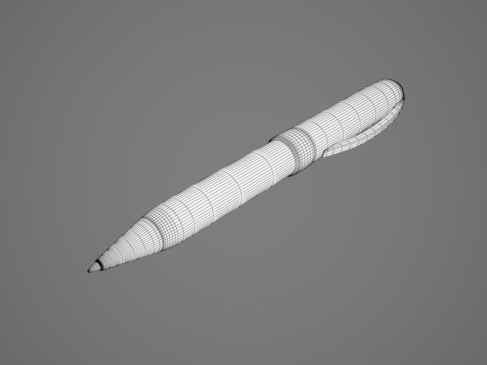 Ballpen pen 3D model_1