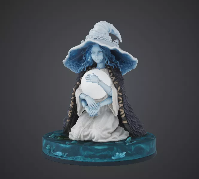 Ranni the Witch - Lunar Princess 3D Printable Statue 3D model 3D ...