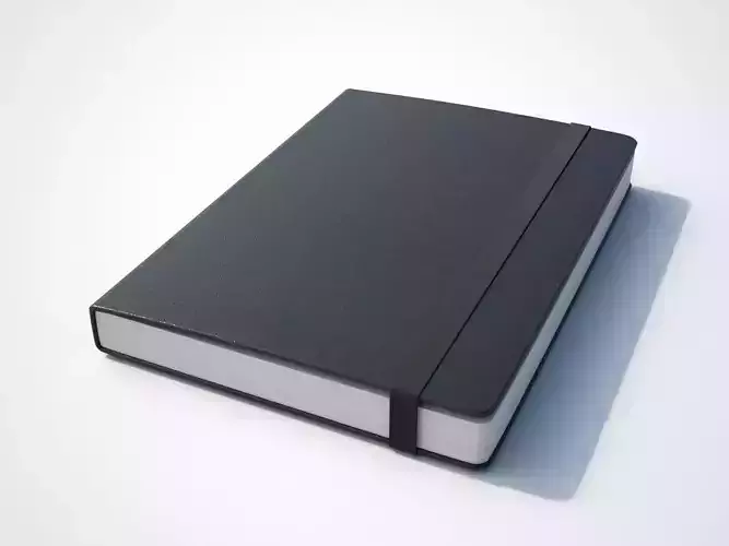 Notebook Black 3D model
