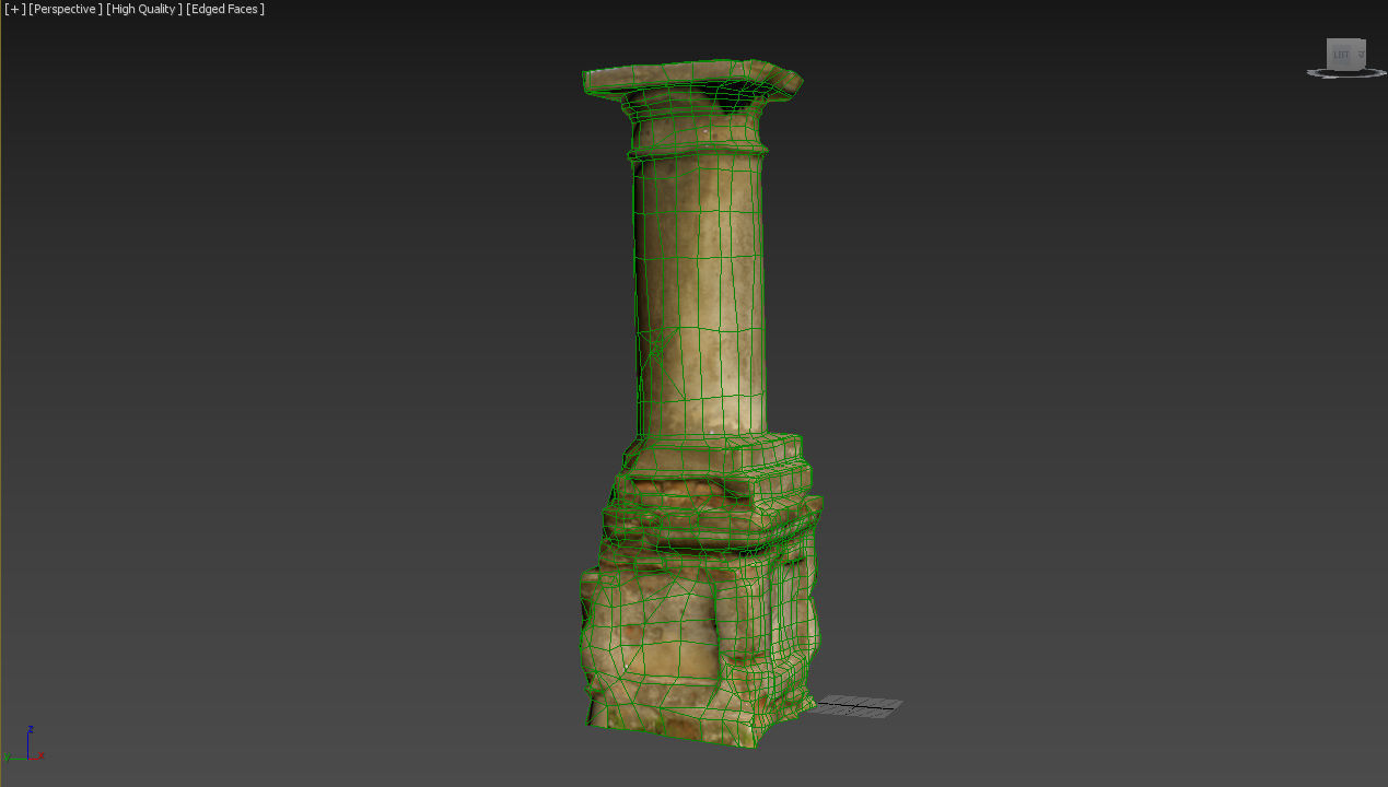 Cemetery graveyard thombstones crosses and a crypt Low-poly 3D model_112