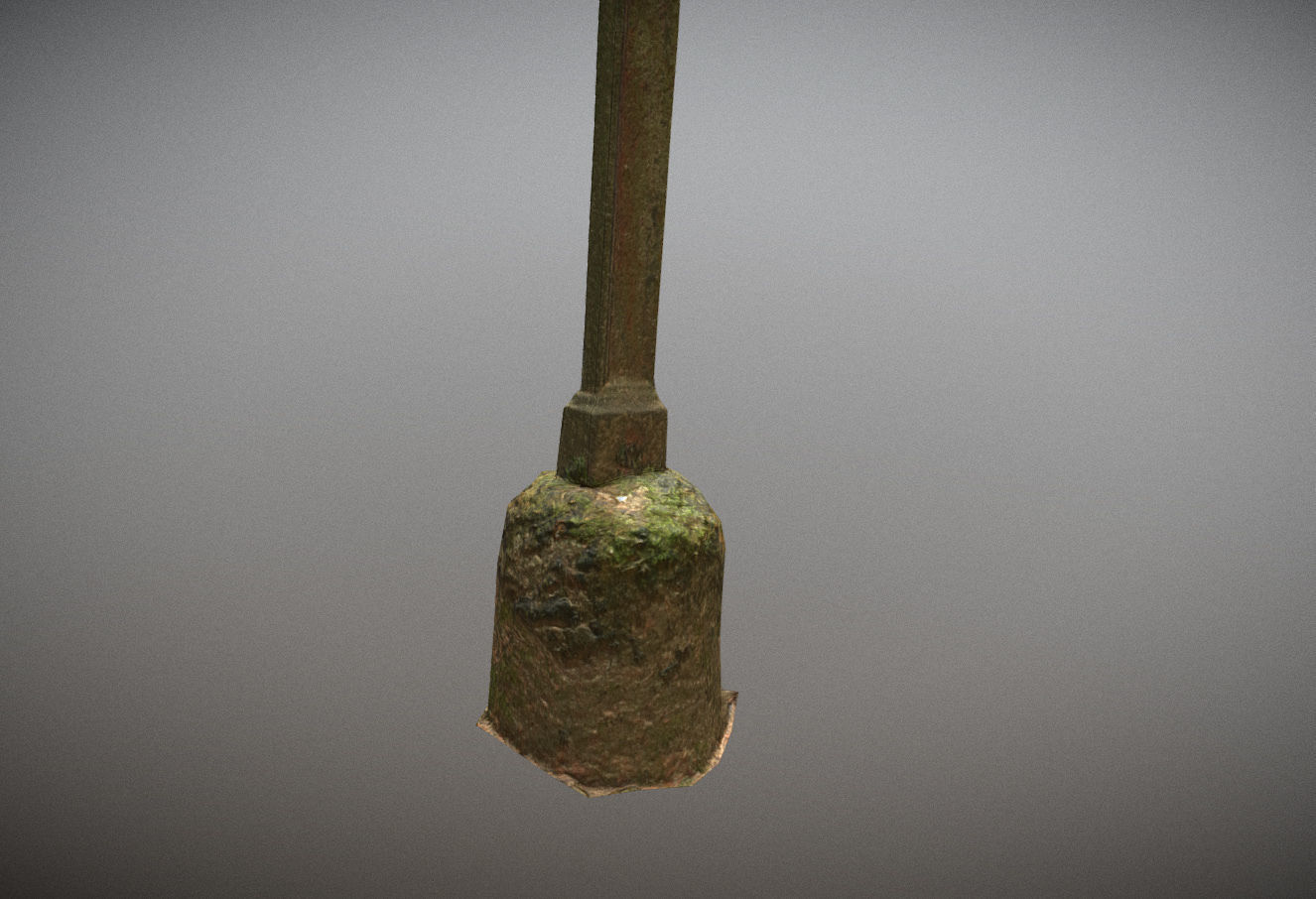 Cemetery graveyard thombstones crosses and a crypt Low-poly 3D model_46