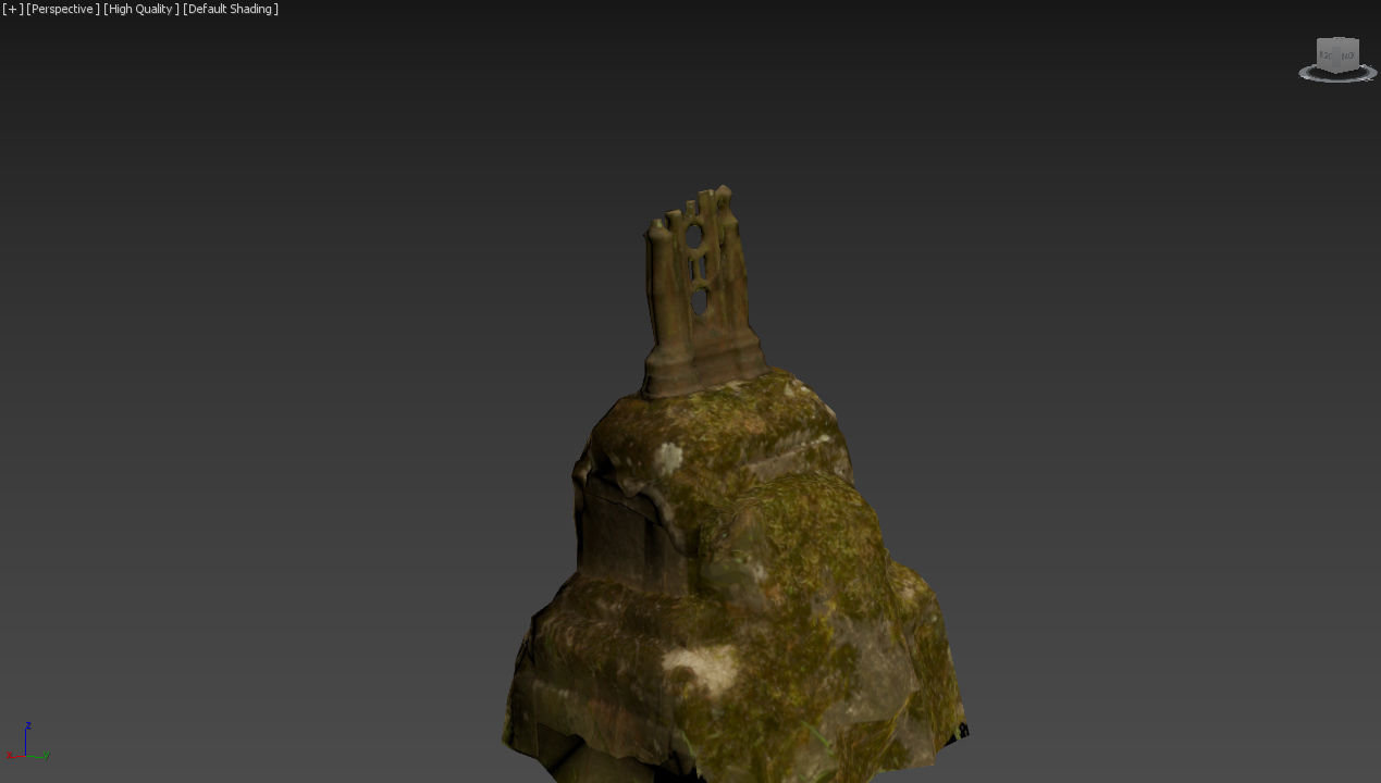 Cemetery graveyard thombstones crosses and a crypt Low-poly 3D model_81