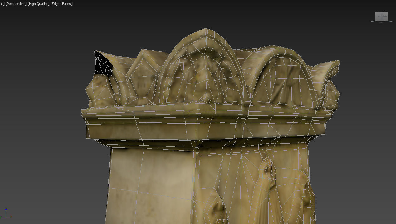 Cemetery graveyard thombstones crosses and a crypt Low-poly 3D model_60