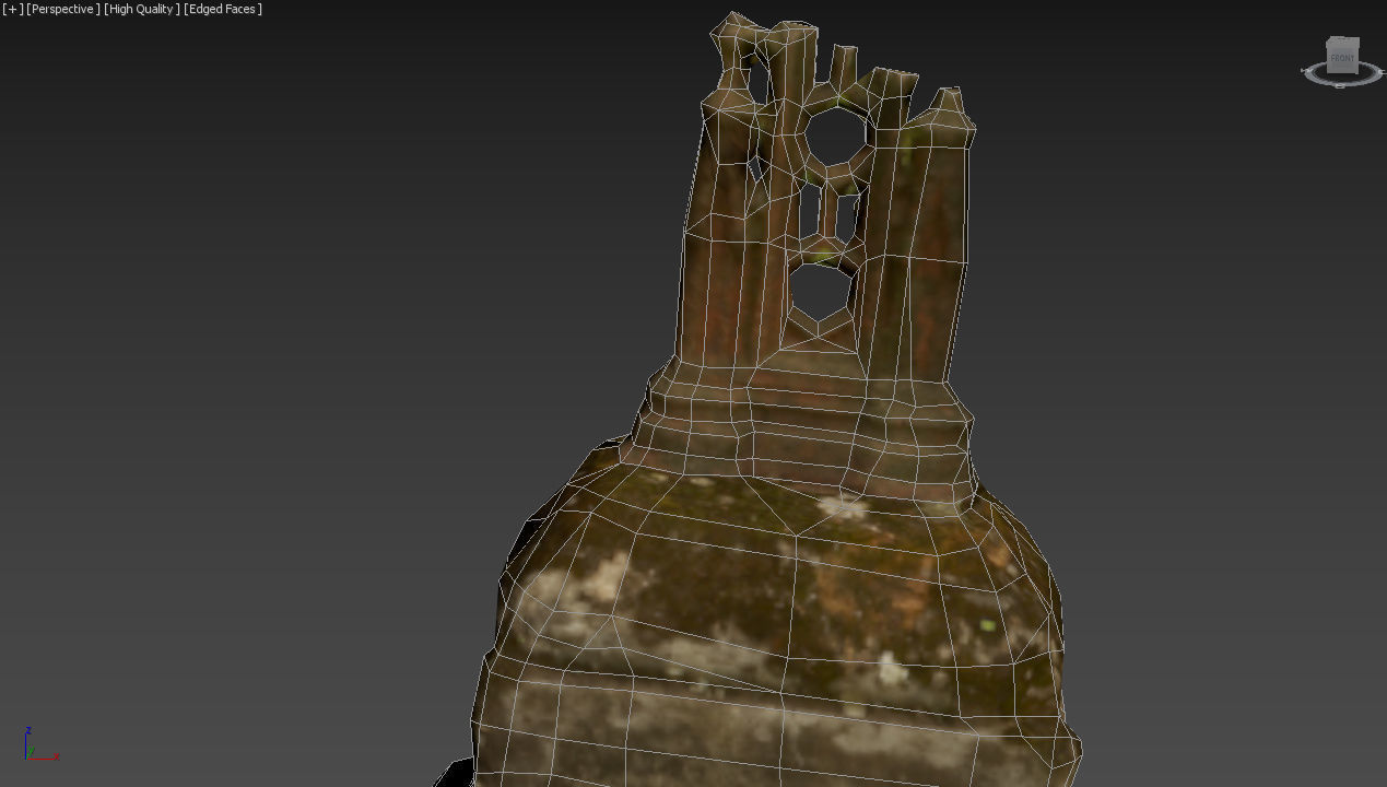 Cemetery graveyard thombstones crosses and a crypt Low-poly 3D model_82