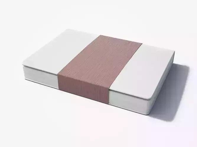 Notebook White 3D model