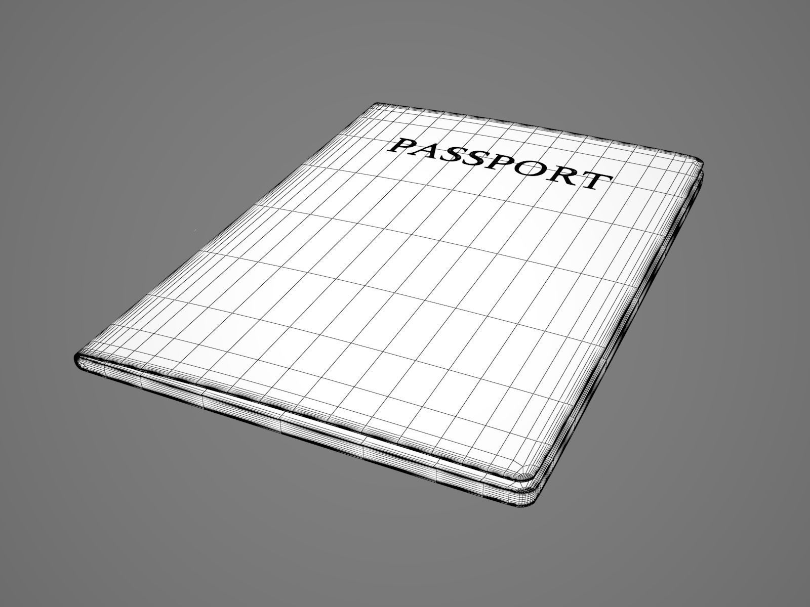 Passport Red 3D model_1
