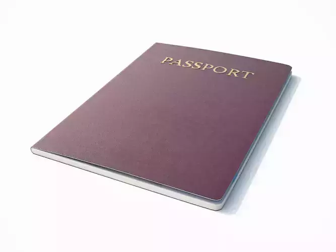 Passport Red 3D model