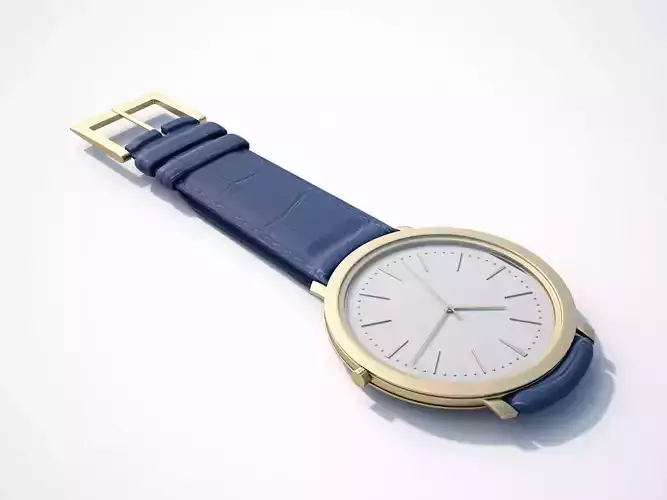 Watch Blue 3D model Watch Blue 3D model