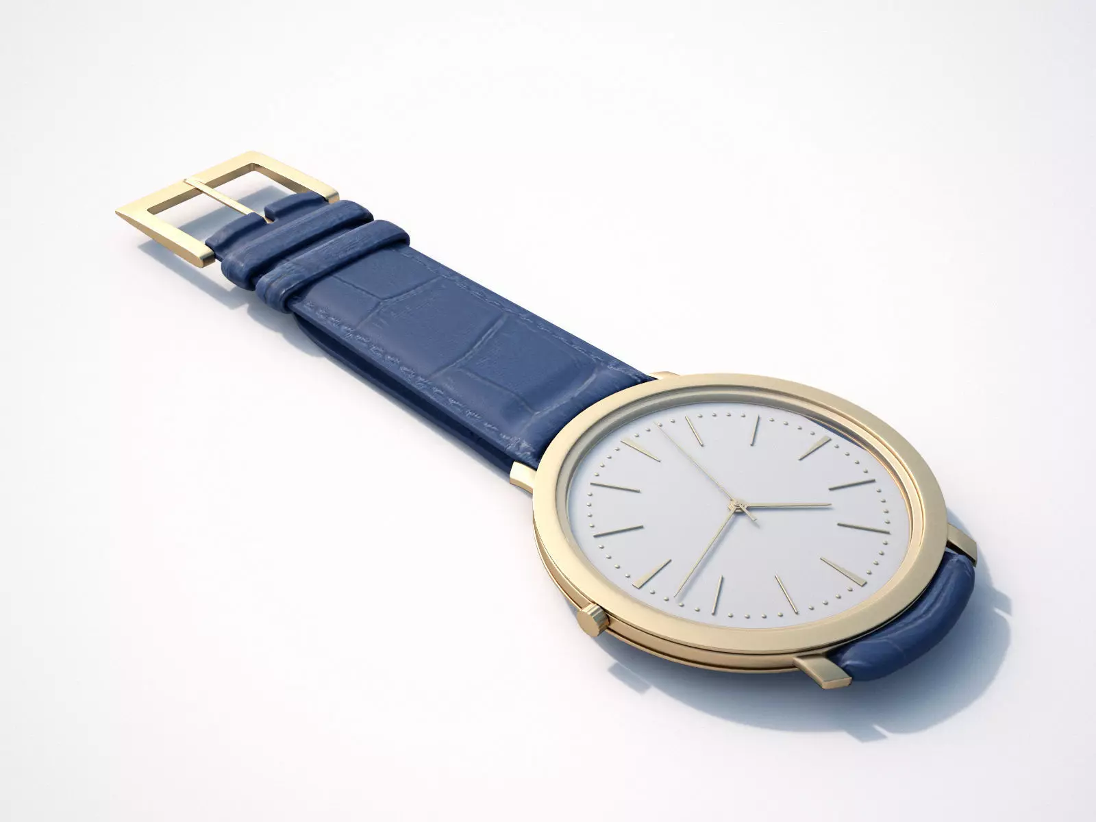 Watch Blue 3D model_0