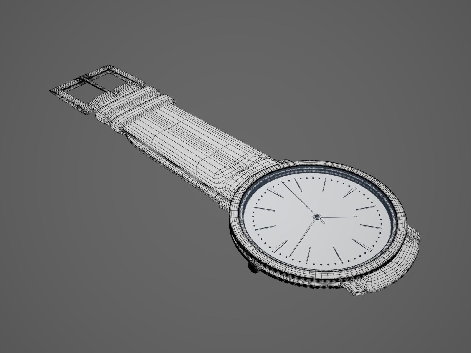 Watch Blue 3D model_1