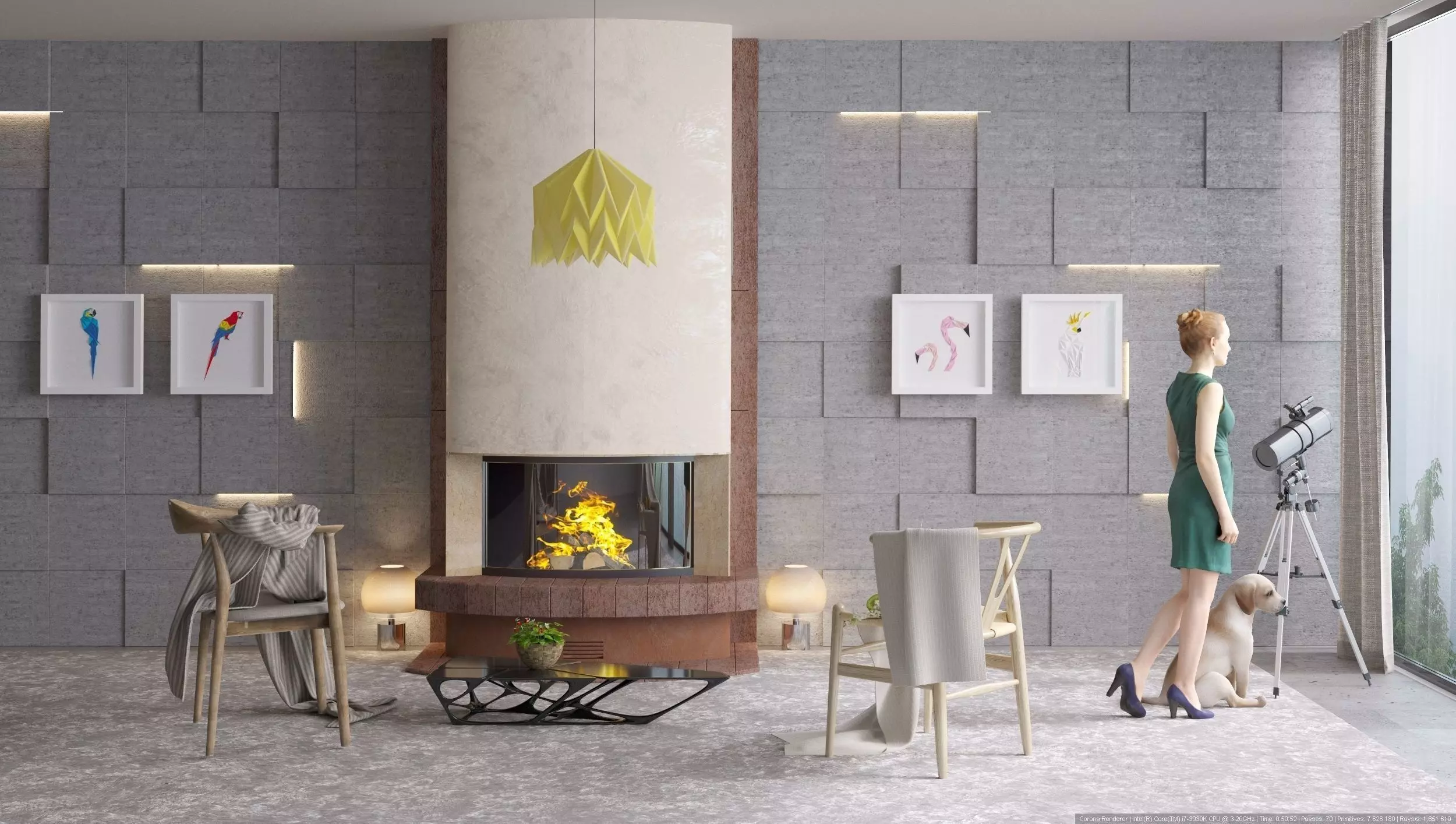 Minimalist Livingroom by ArchitectX  3D model_0