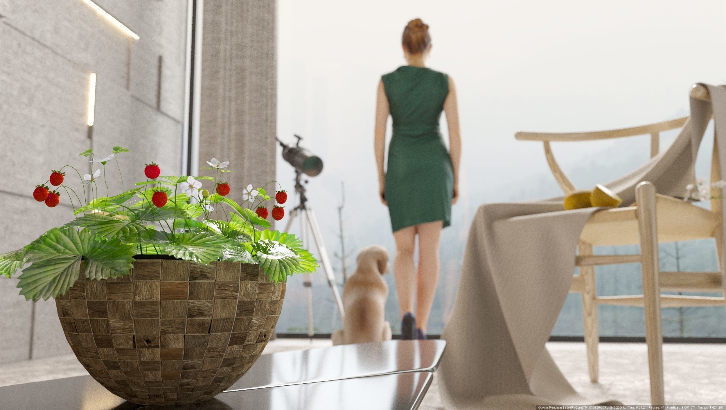 Minimalist Livingroom by ArchitectX  3D model_1