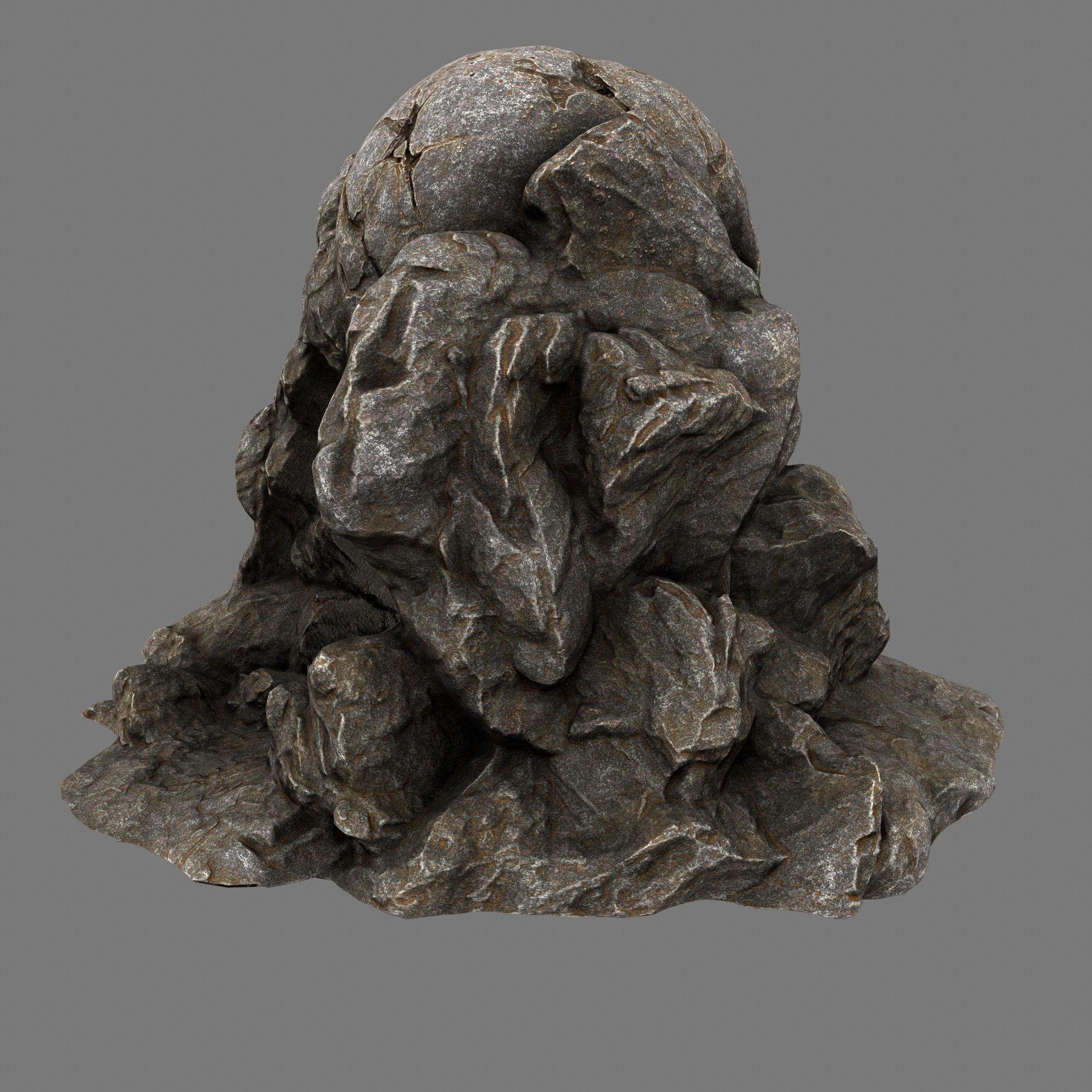 Skull Cave Low-poly 3D model_4