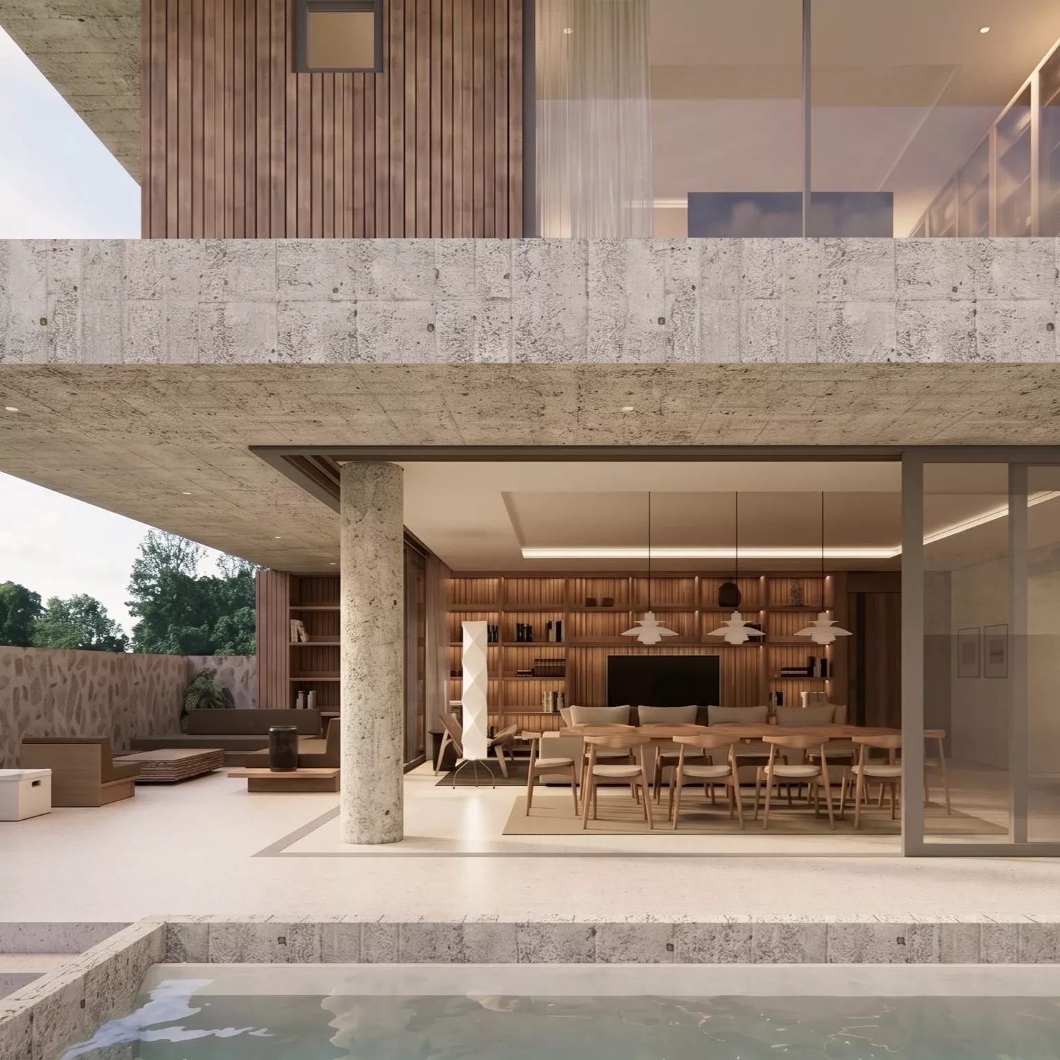 Tropical Architectural House 1 3D model