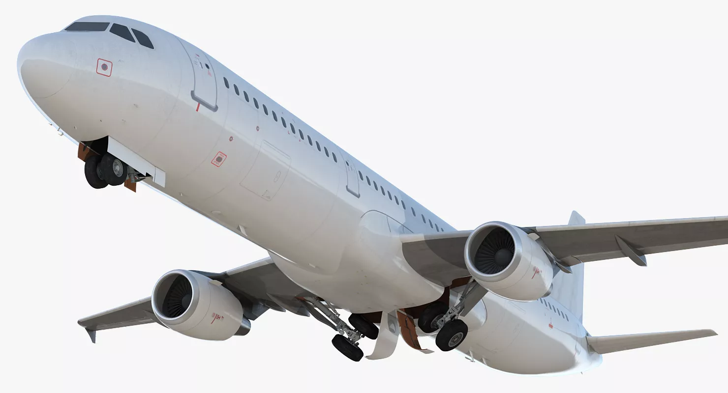Airbus A321 Generic Rigged 3D model