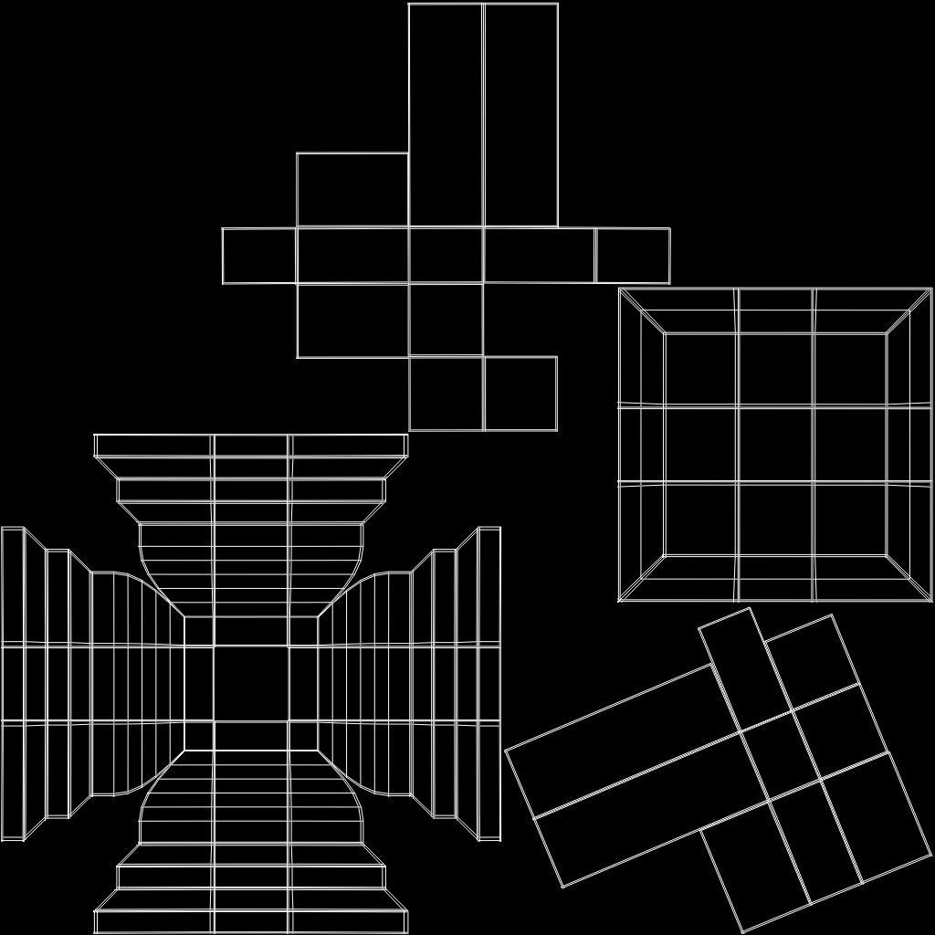 MEMORIAL CEMETERY CROSS Free low-poly 3D model_5