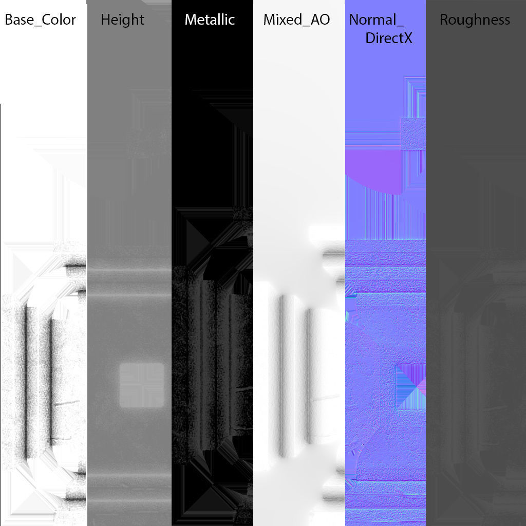 MEMORIAL CEMETERY CROSS Free low-poly 3D model_3