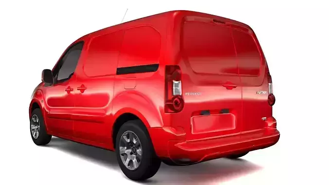 Peugeot Partner Van L1 Electric 2017 3D model