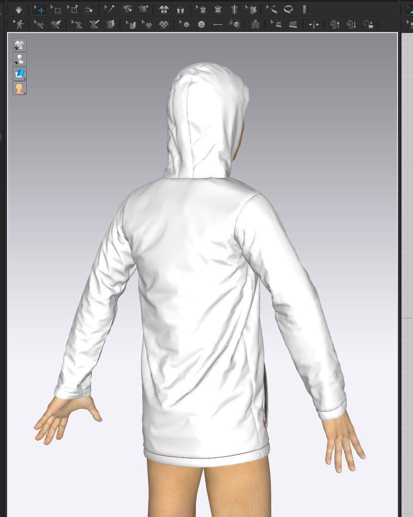 Mens Rain Jacket 3D model_27