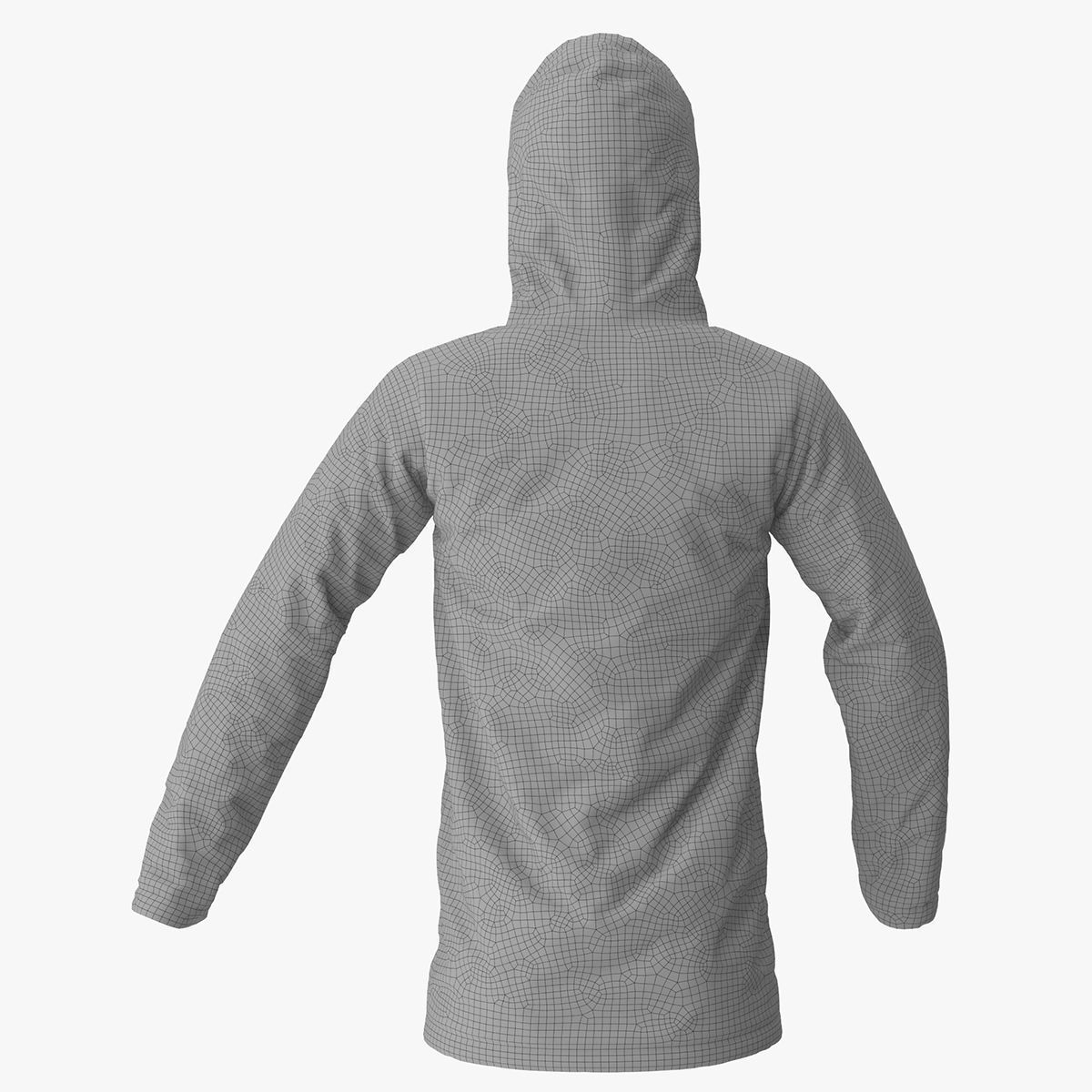Mens Rain Jacket 3D model_20