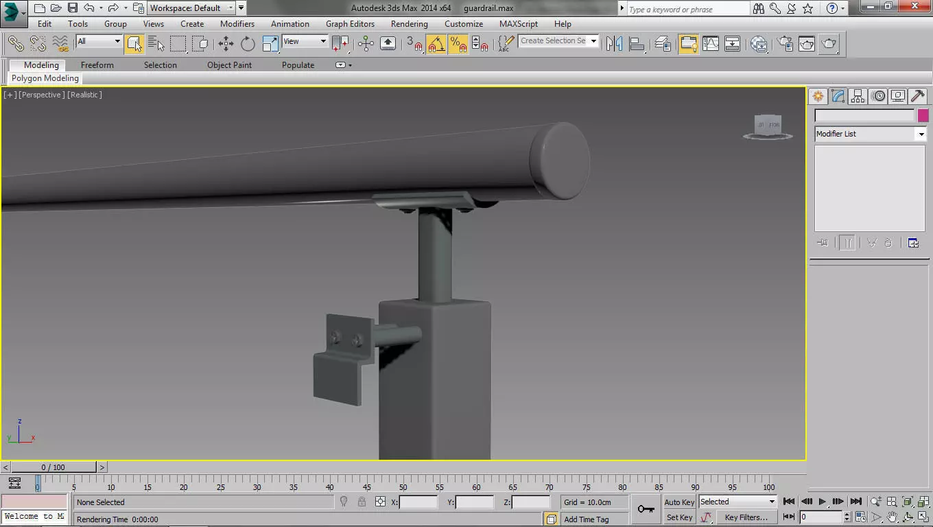 Guardrail railing Free 3D model
